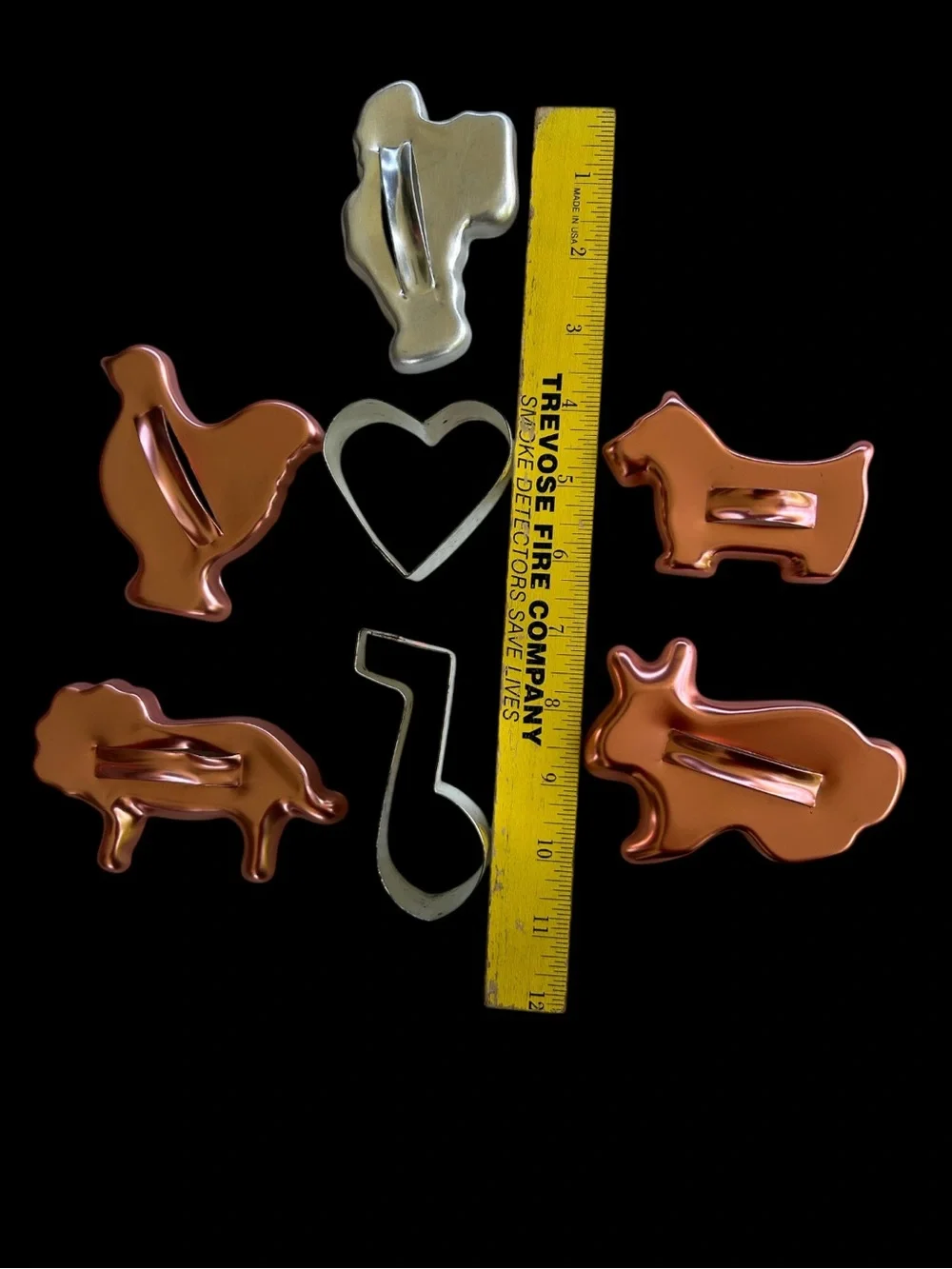Vintage Copper Cookie Cutters
